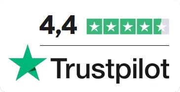 4.4 i betyg på Trustpilot