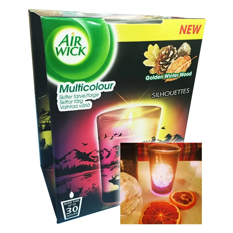 Köp Air Wick Rainbow Winterwood Doftljus | Megafynd.se